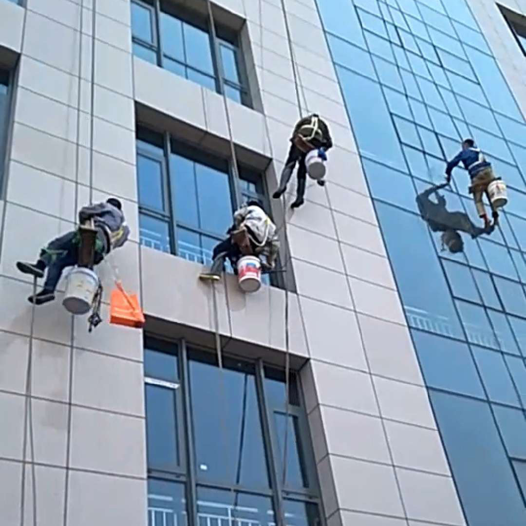 濟南幕墻五金件更換:腳手架怎樣搭建
